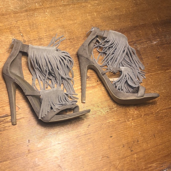Mossimo Supply Co. Shoes - Mossimo Fringe High Heels